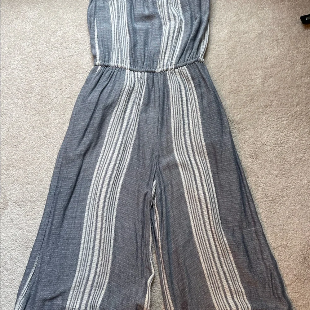 Juniper Blu Striped Strapless Jumpsuit - Picture 8 of 10